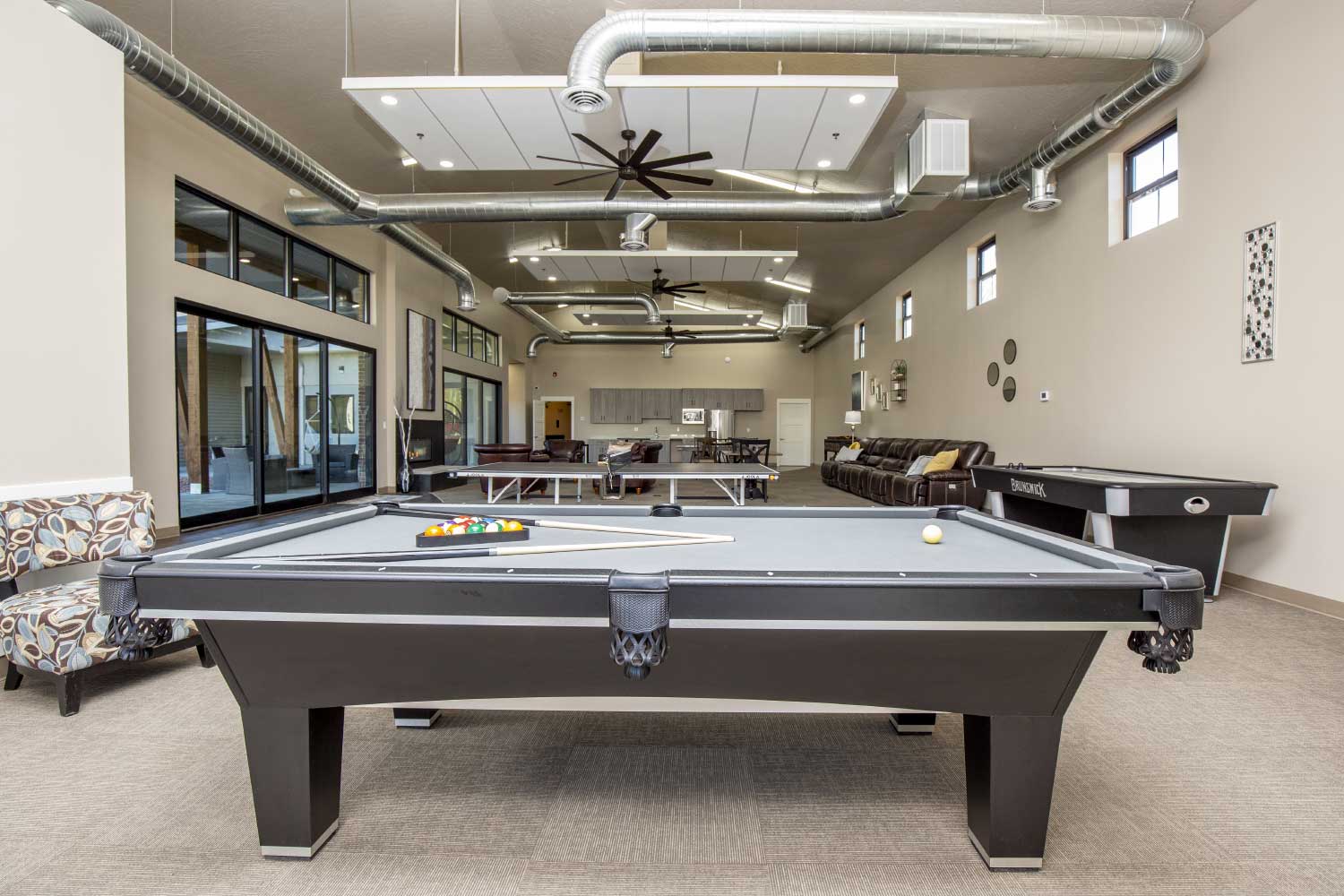 Interior view of new construction at Mountain Springs Preparatory Academy in Cedar City Utah