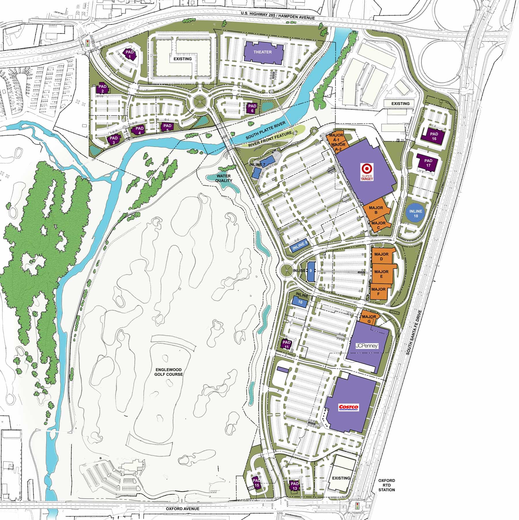 Site plan map for parcel